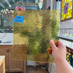 Light Amber Rough Roll Spectrum Sheet Glass Colorado Glassworks G44 (11x9.5in)