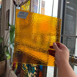 Medium Amber Rough Roll Spectrum Sheet Glass Colorado Glassworks