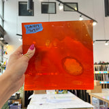 Orange Mix Lamberts Mouth Blown Glass Sheet Glass Colorado Glassworks