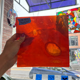 Orange Mix Lamberts Mouth Blown Glass Sheet Glass Colorado Glassworks