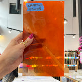 Orange Mix Lamberts Mouth Blown Glass Sheet Glass Colorado Glassworks