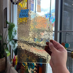 Light Amber Textured Wissmach Sheet Glass Colorado Glassworks