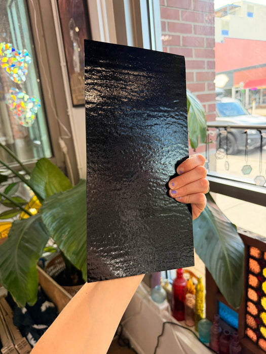 Black Iridesent Opaque Wissmach Sheet Glass Wissmach Glass
