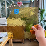 Light Amber Rough Roll Spectrum Sheet Glass Colorado Glass Works