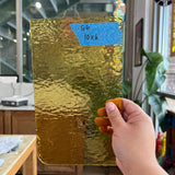 Light Amber Rough Roll Spectrum Sheet Glass Colorado Glassworks 10x6in (SP-68385581)