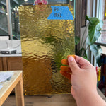 Light Amber Rough Roll Spectrum Sheet Glass Colorado Glassworks 10x6in (SP-68352813)