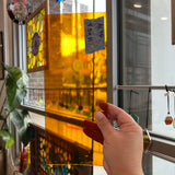 Medium Amber Transparent Spectrum Sheet Glass Colorado Glassworks