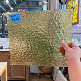 Light Amber Yellow Transparent Texture Sheet Glass Colorado Glassworks 11x12.5in (UNK-01900845)