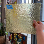 Light Amber Yellow Transparent Texture Sheet Glass Colorado Glassworks
