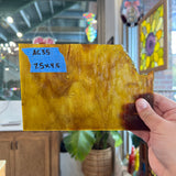 Brown Mixed Youghiogheny Sheet Glass Colorado Glassworks 7.5x4.5in (YG-03604781)