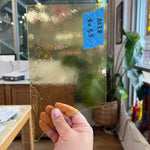 Transparent Light Amber Yellow Kokomo Sheet Glass Colorado Glassworks