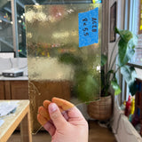 Transparent Light Amber Yellow Kokomo Sheet Glass Colorado Glassworks