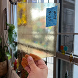 Transparent Light Amber Yellow Kokomo Sheet Glass Colorado Glassworks