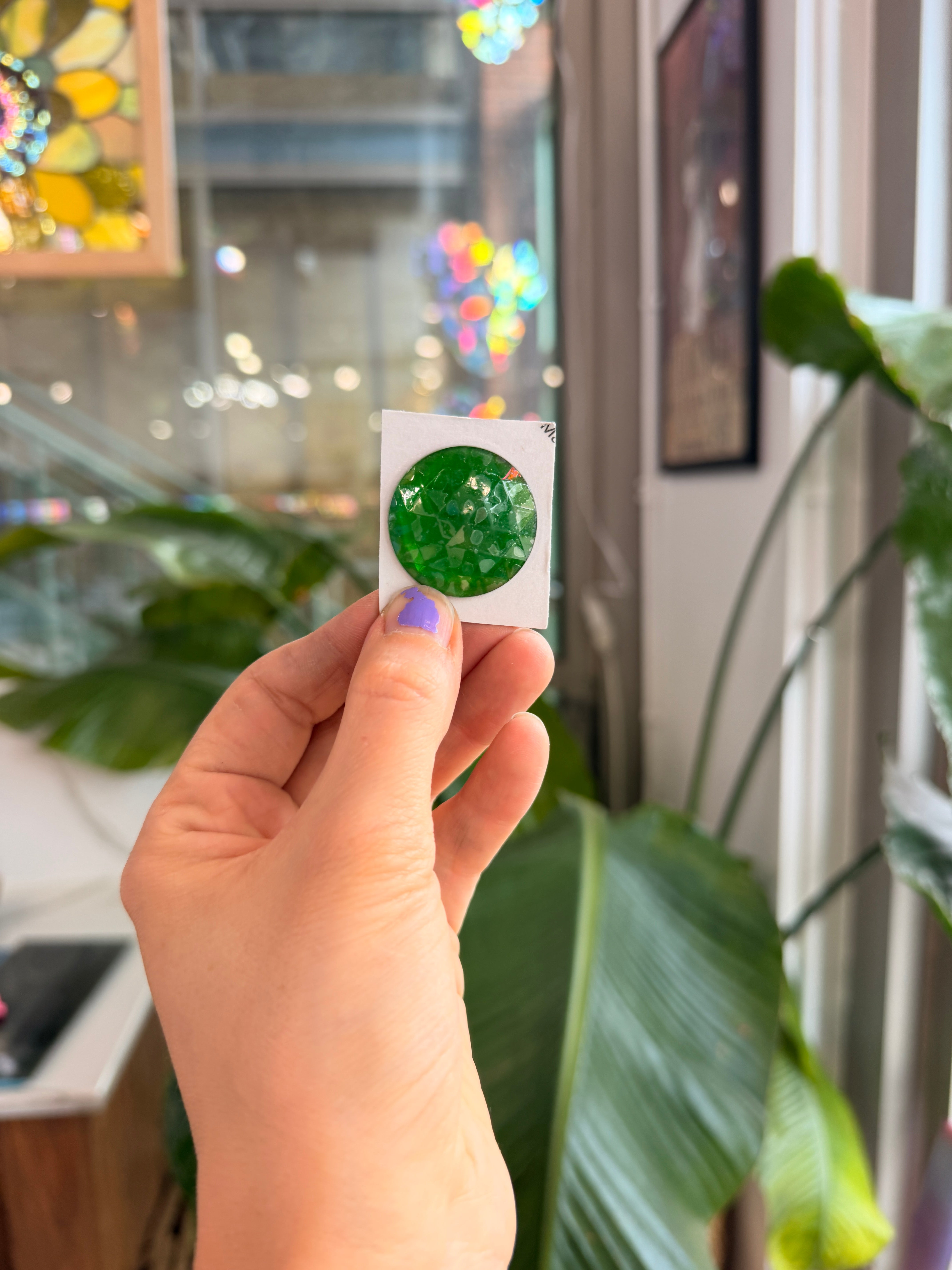 Green Jewel - Round (30 mm) Tools Colorado Glass Works