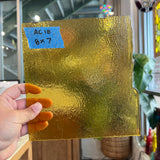 Transparent Amber Bullseye Sheet Glass Colorado Glassworks 8x7in (BE-20807981)