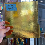 Transparent Amber Bullseye Sheet Glass Colorado Glassworks