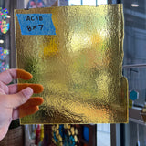 Transparent Amber Bullseye Sheet Glass Colorado Glassworks