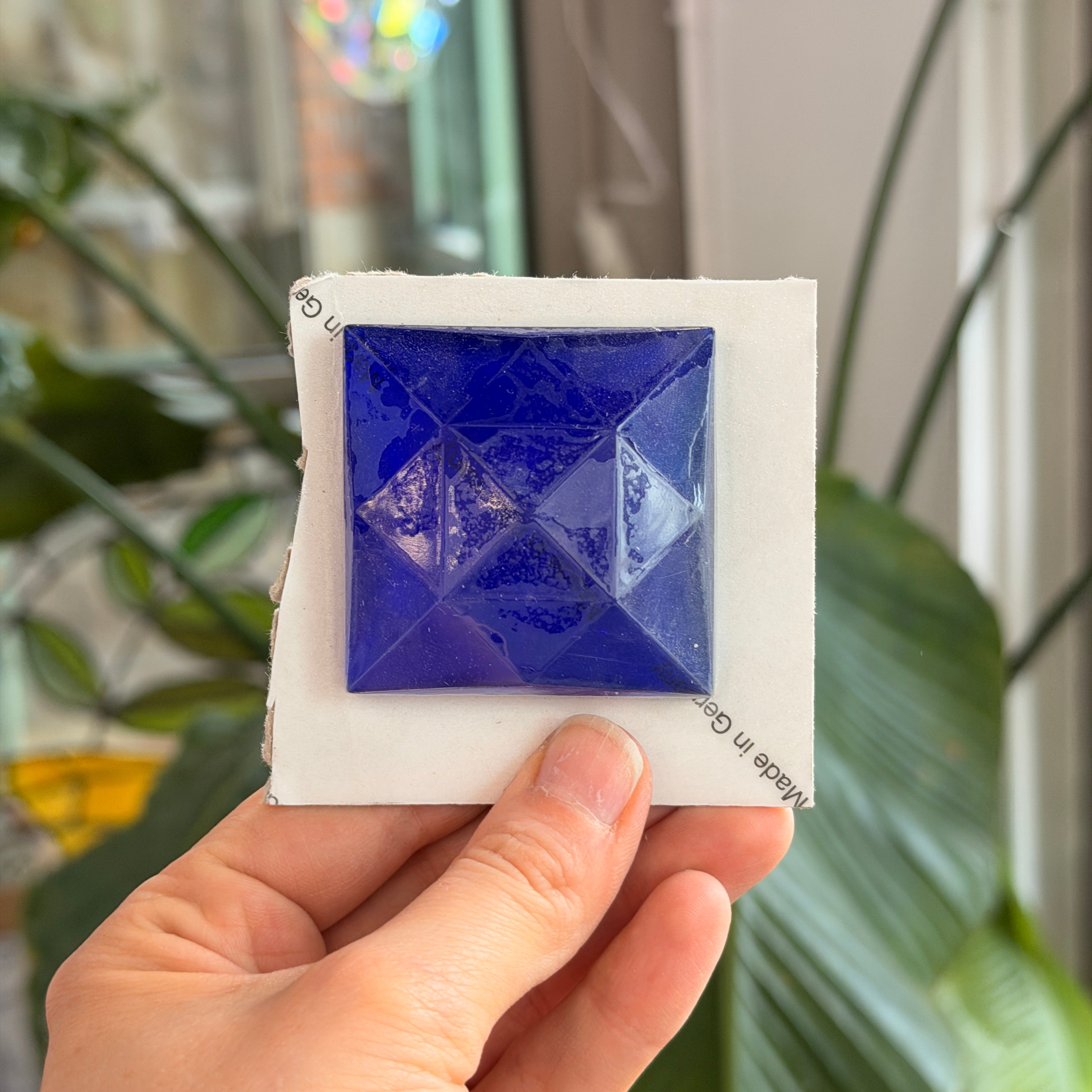 Dark Blue Jewel - Square (50 mm)
