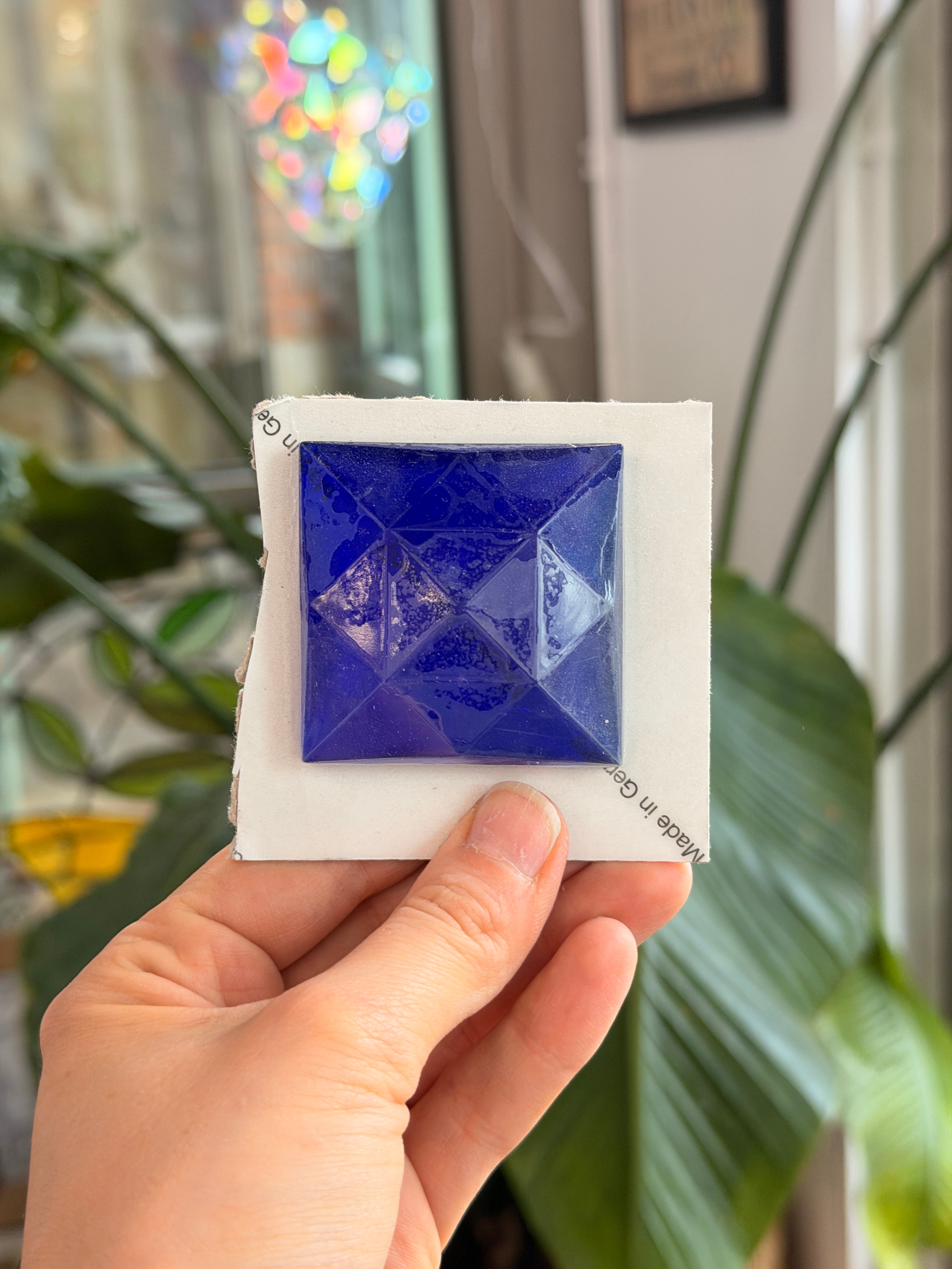 Dark Blue Jewel - Square (50 mm) Tools Colorado Glass Works