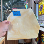 Light Amber White Wispy Kokomo Sheet Glass Colorado Glassworks 9x9in (KO-56018221)