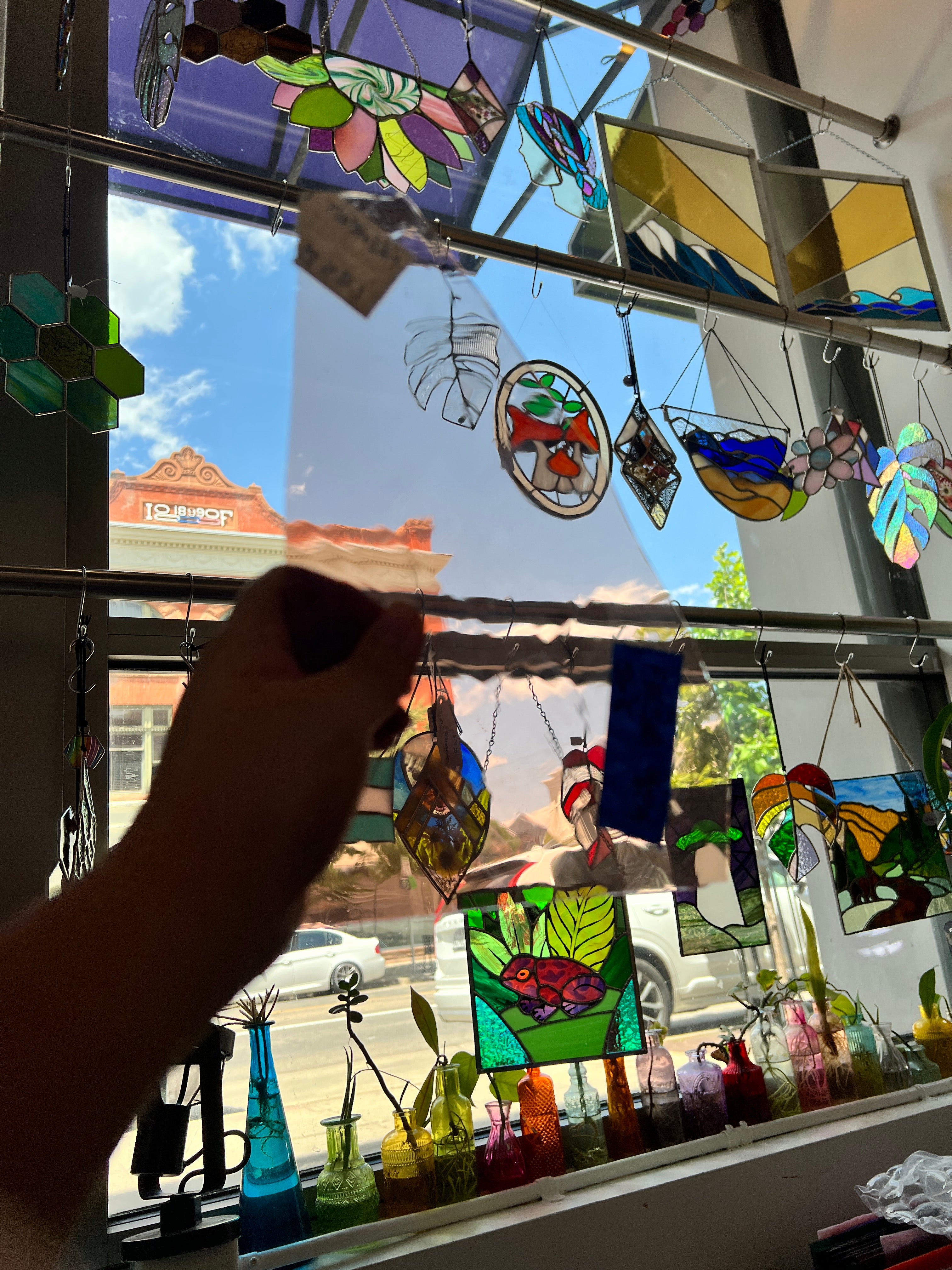 Mouth Blown Light Amber Fremont Flash Glass Sheet Glass Colorado Glassworks