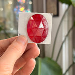 Red Jewel - Oval (40x30mm) Tools Colorado Glass Works
