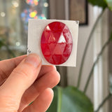 Red Jewel - Oval (40x30mm) Tools Colorado Glass Works