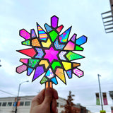 Made To Order Dichroic Rainbow Snowflake