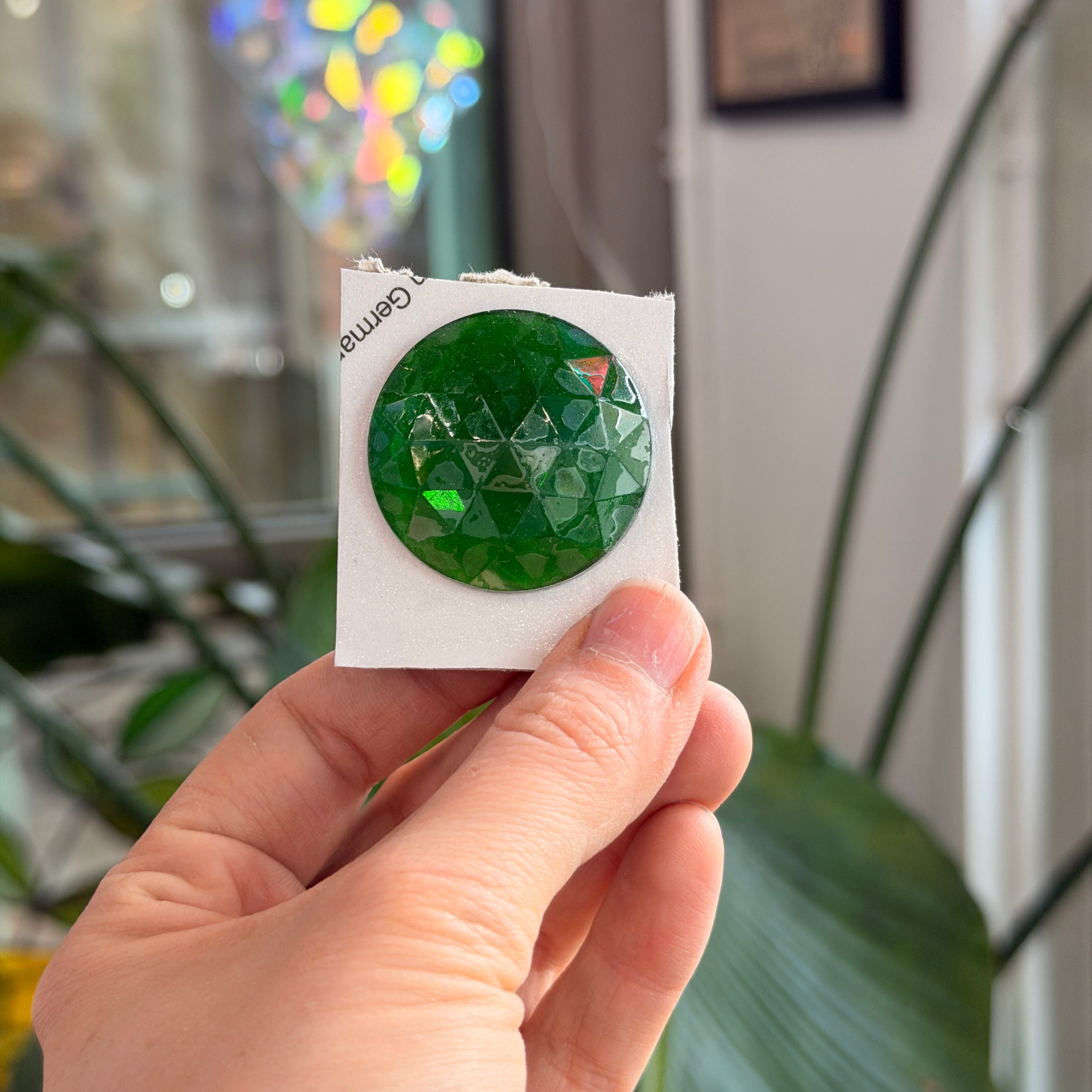 Green Jewel - Round (35 mm)