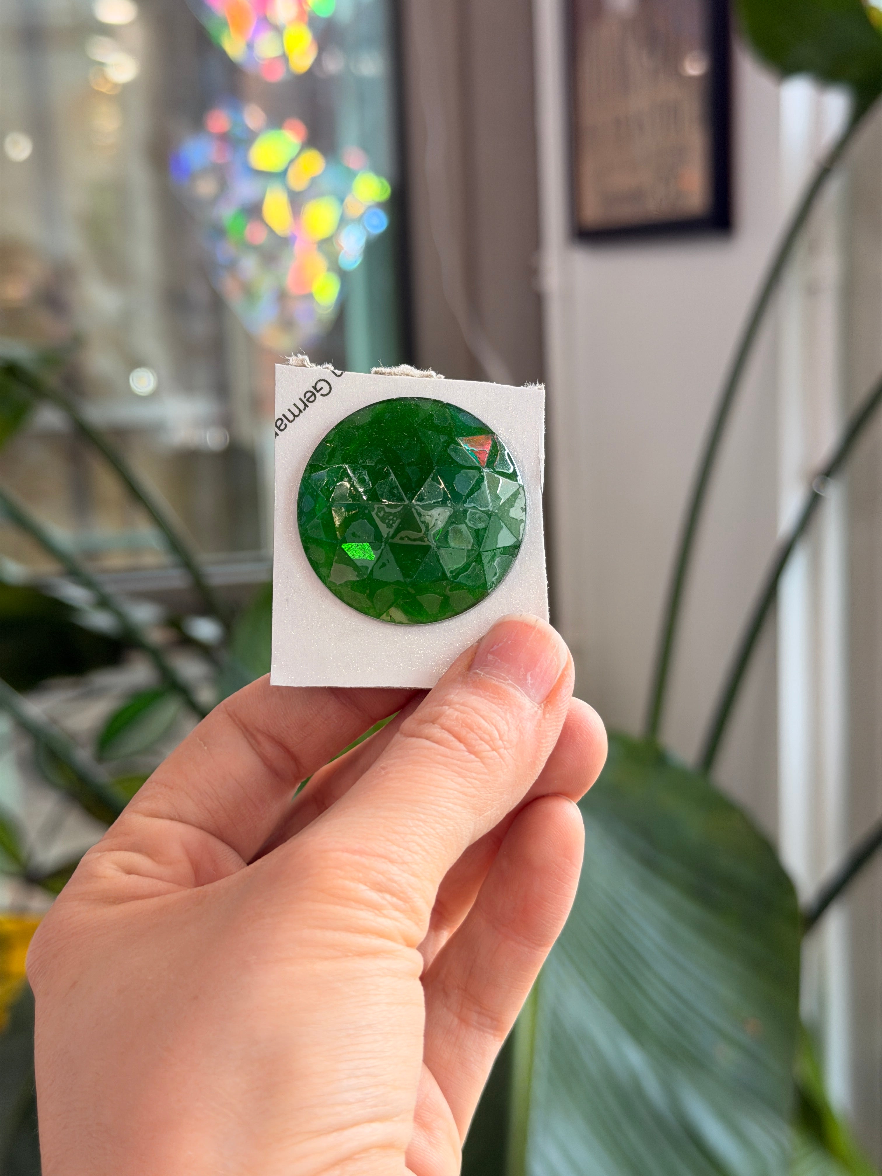 Green Jewel - Round (35 mm) Tools Colorado Glass Works