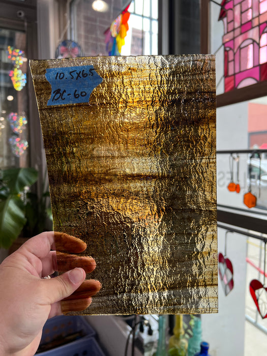 Clear Brown Wispy Wissmach Sheet Glass Colorado Glassworks
