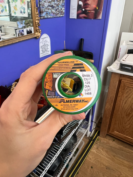 Amerway Lead Free Solder (1 lb. Spool) Tools Colorado Glassworks