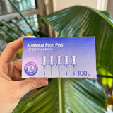 Aluminum Push Pins – 1/2 in. (Box of 100)