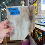 White Brown Wispy Kokomo Sheet Glass Colorado Glassworks