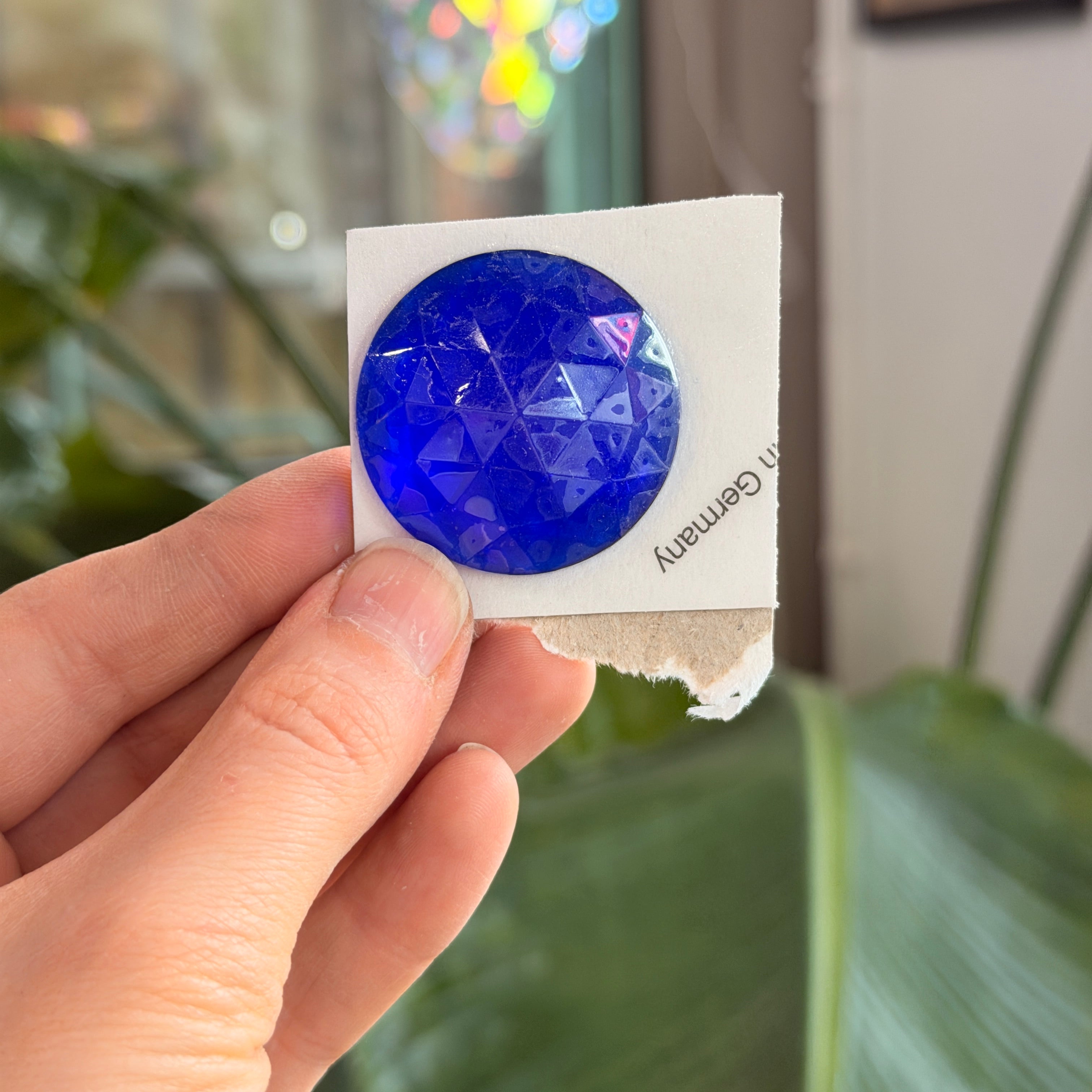 Dark Blue Jewel - Round (35mm)