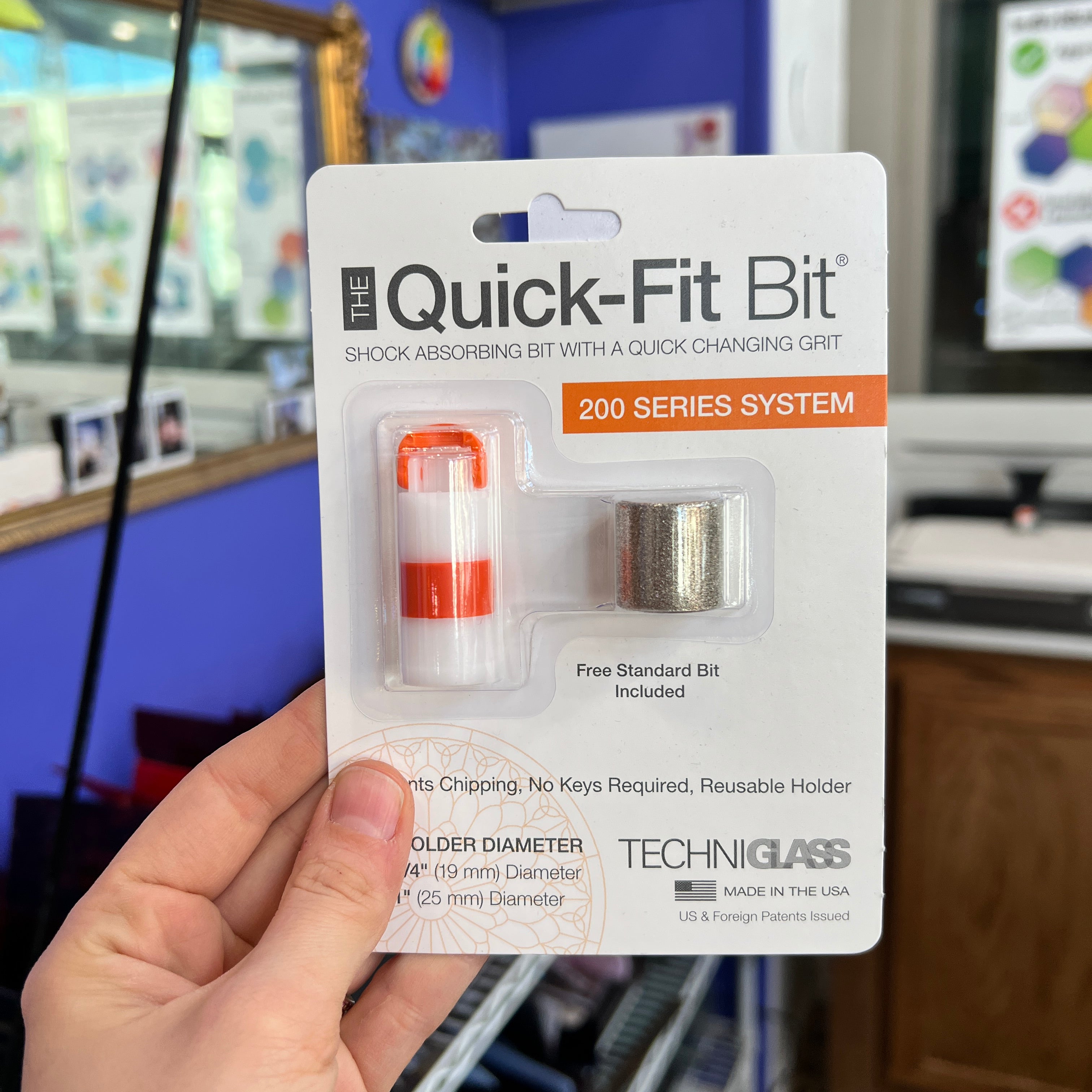 Quick-Fit 200 Series System with 3/4 in. Standard Grinder Head/Bit Tools Colorado Glassworks
