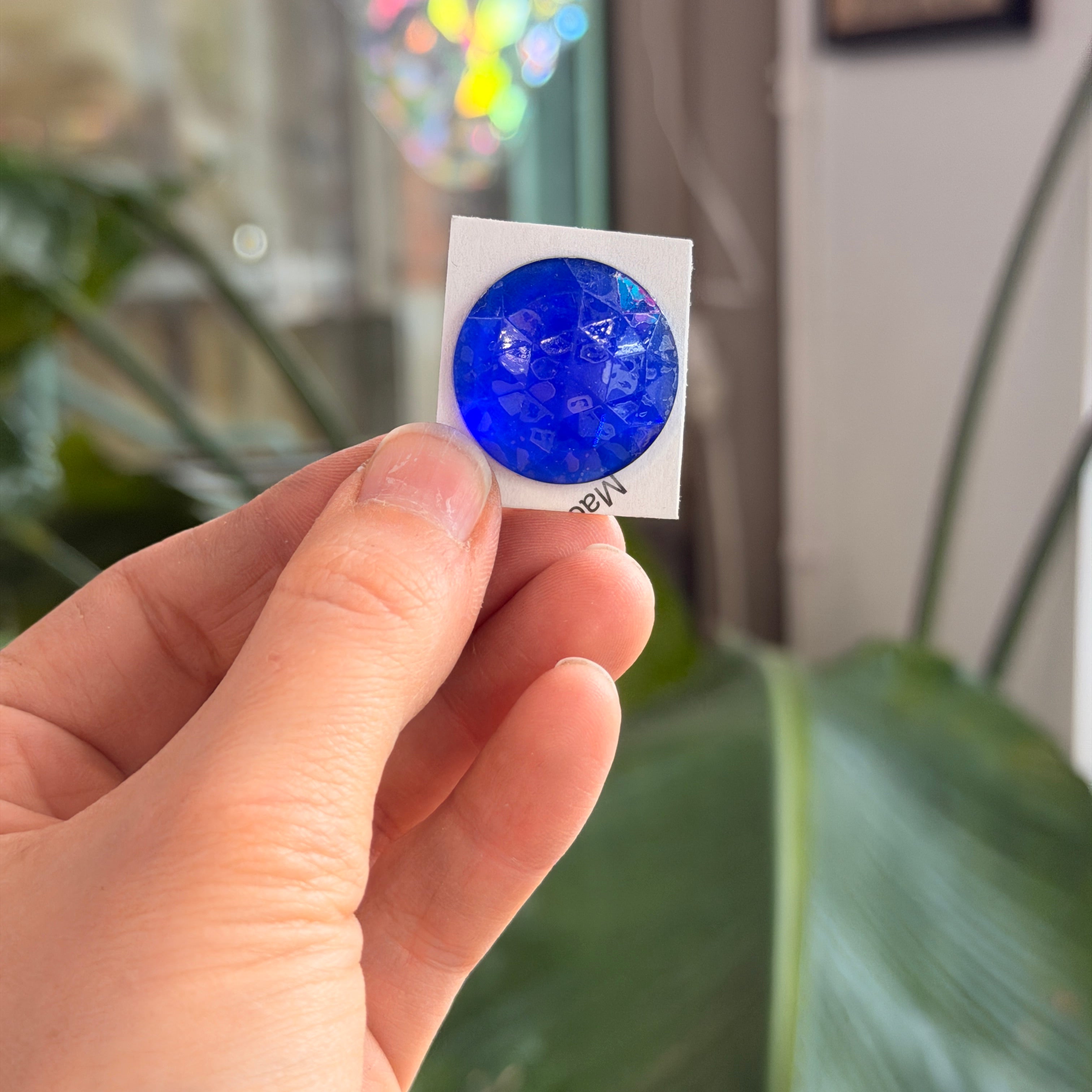 Dark Blue Jewel - Square (25 mm)