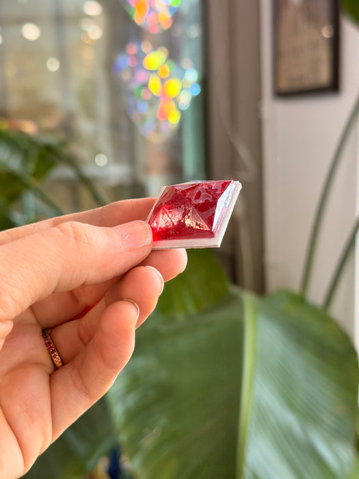 Red Jewel - Square (30 mm) Tools Colorado Glass Works