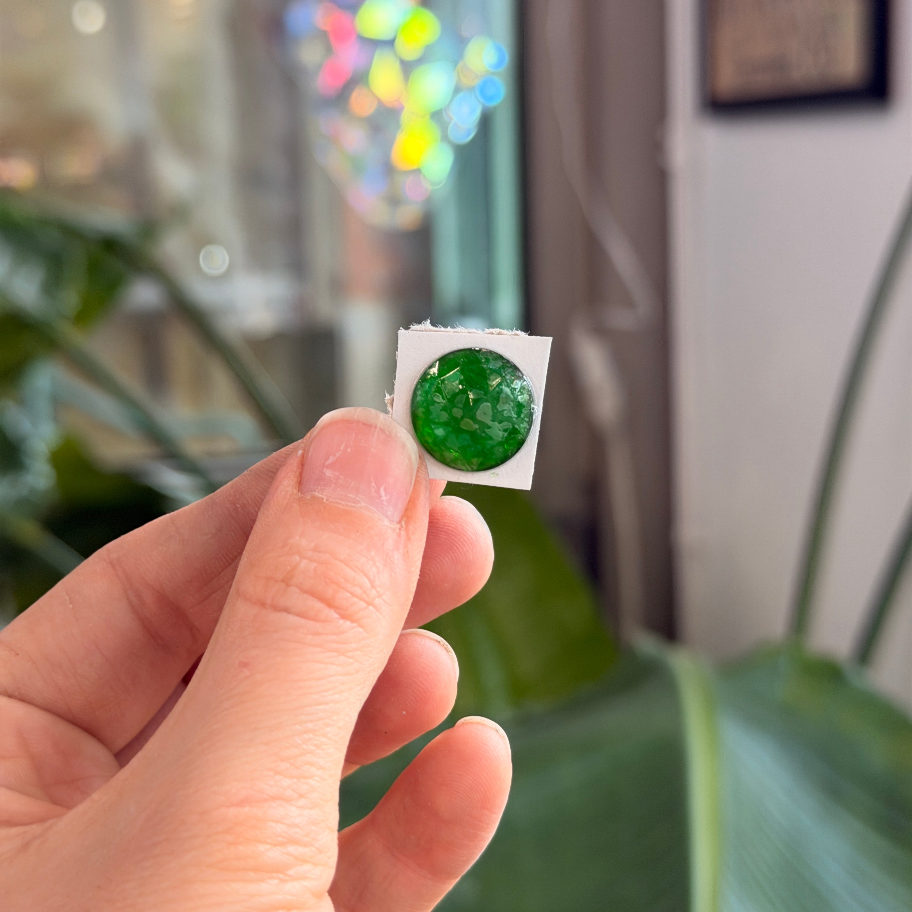 Green Jewel - Round (15mm)