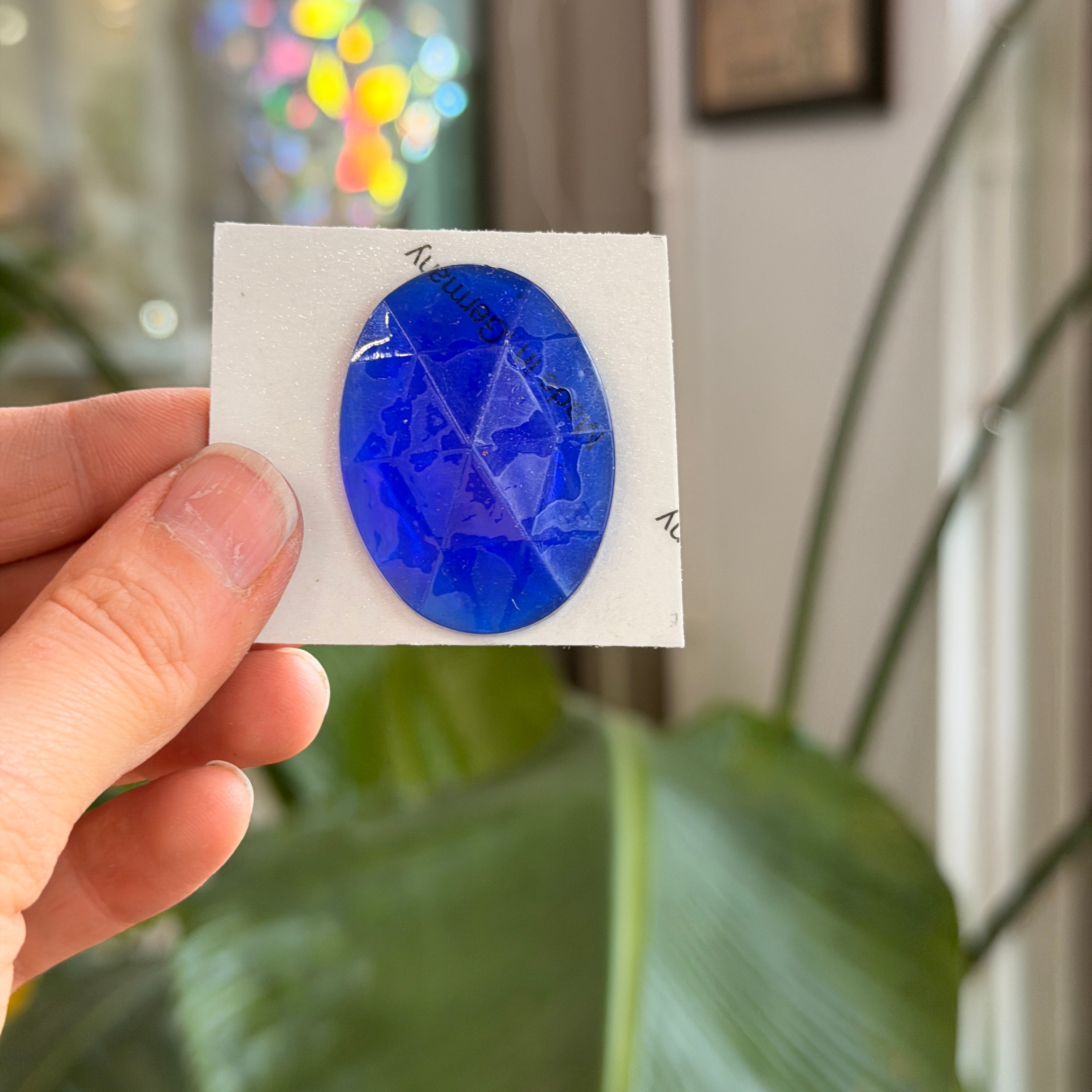 Dark Blue Jewel - Oval (40x30mm)