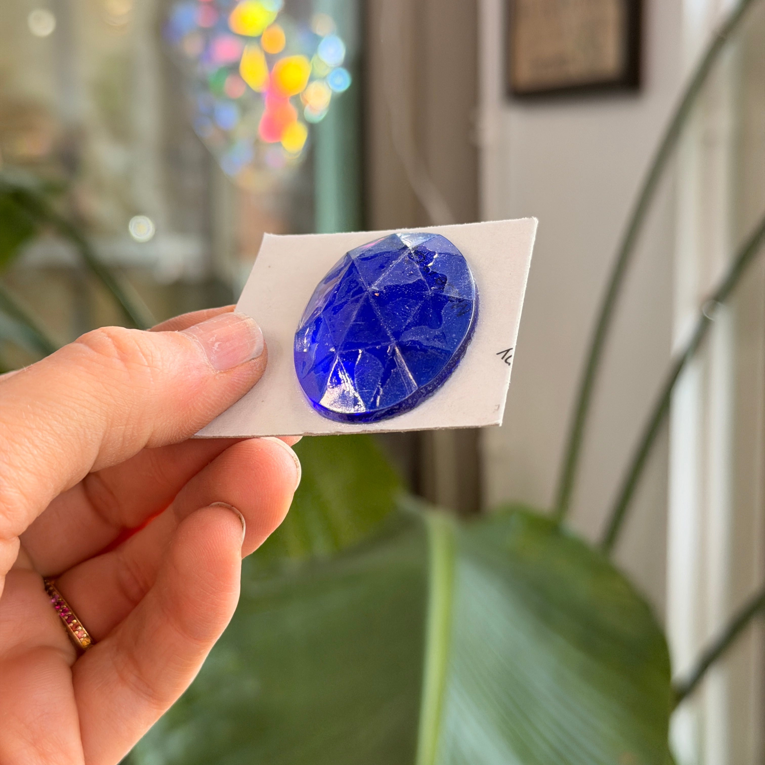 Dark Blue Jewel - Oval (40x30mm)