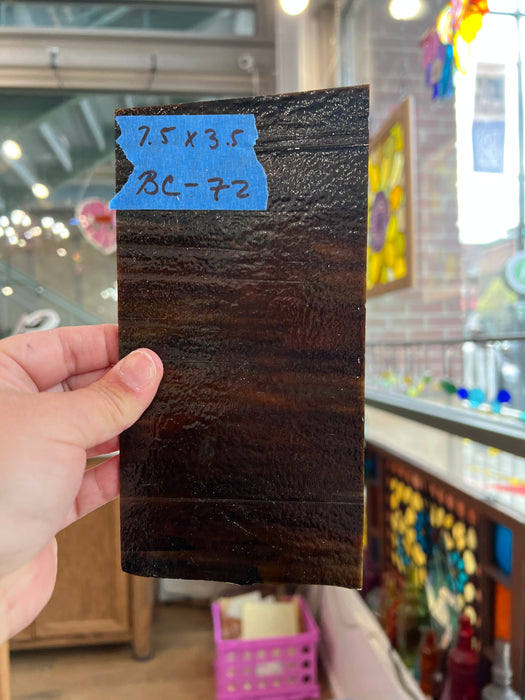Brown Mixed Bullseye 90 COE Sheet Glass Colorado Glassworks