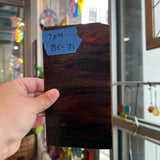 Brown Mixed Bullseye 90 COE Sheet Glass Colorado Glassworks 7x4in (BE-86571053)