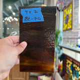Brown Mixed Bullseye 90 COE Sheet Glass Colorado Glassworks
