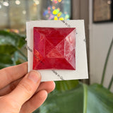 Red Jewel - Square (50 mm) Tools Colorado Glass Works