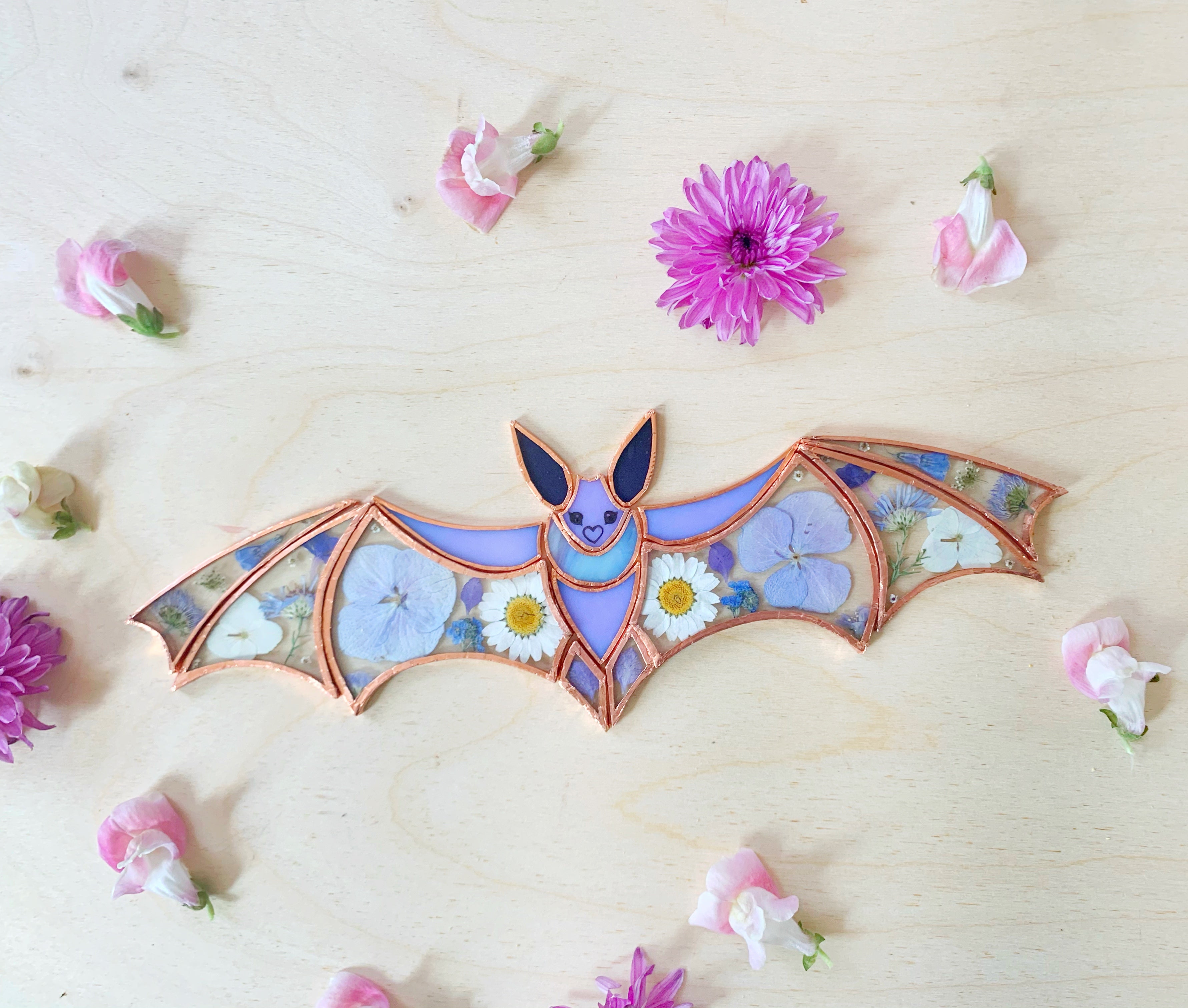 Lola Bat - Digital Stained Glass Pattern Tools Colorado Glass Works