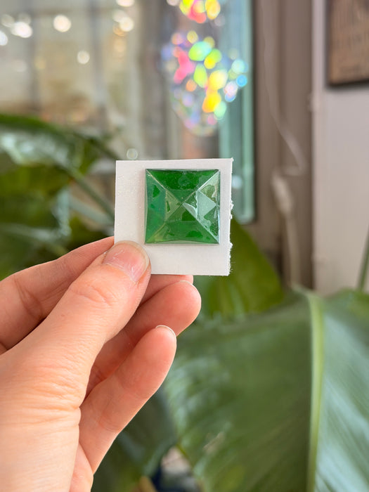 Green Jewel - Square (25 mm) Tools Colorado Glass Works