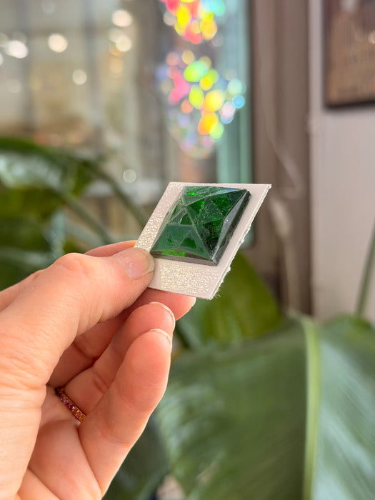 Green Jewel - Square (25 mm) Tools Colorado Glass Works