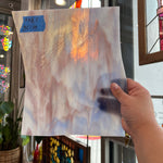 Blue Purple White Wispy Kokomo Sheet Glass Colorado Glassworks 11x8.5in (KO-43563565)
