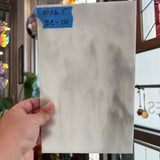 White and Grey Wispy Kokomo Sheet Glass Colorado Glass Works 10x6.5 (KO-75471661)